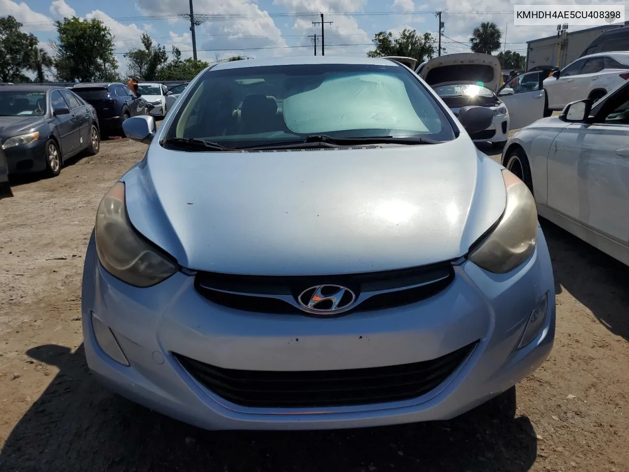 KMHDH4AE5CU408398 2012 Hyundai Elantra Gls