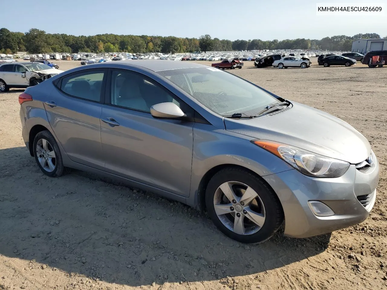 2012 Hyundai Elantra Gls VIN: KMHDH4AE5CU426609 Lot: 74030304