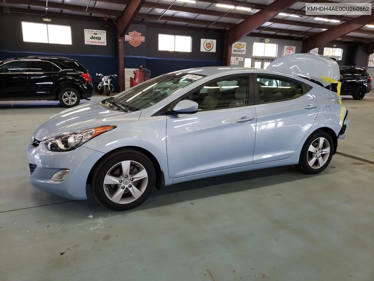 2012 Hyundai Elantra Gls VIN: KMHDH4AE0CU260662 Lot: 74715044