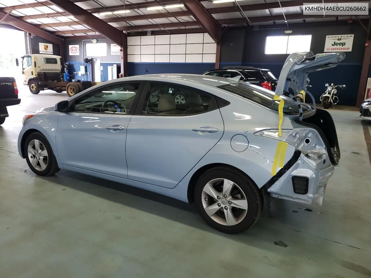 2012 Hyundai Elantra Gls VIN: KMHDH4AE0CU260662 Lot: 74715044