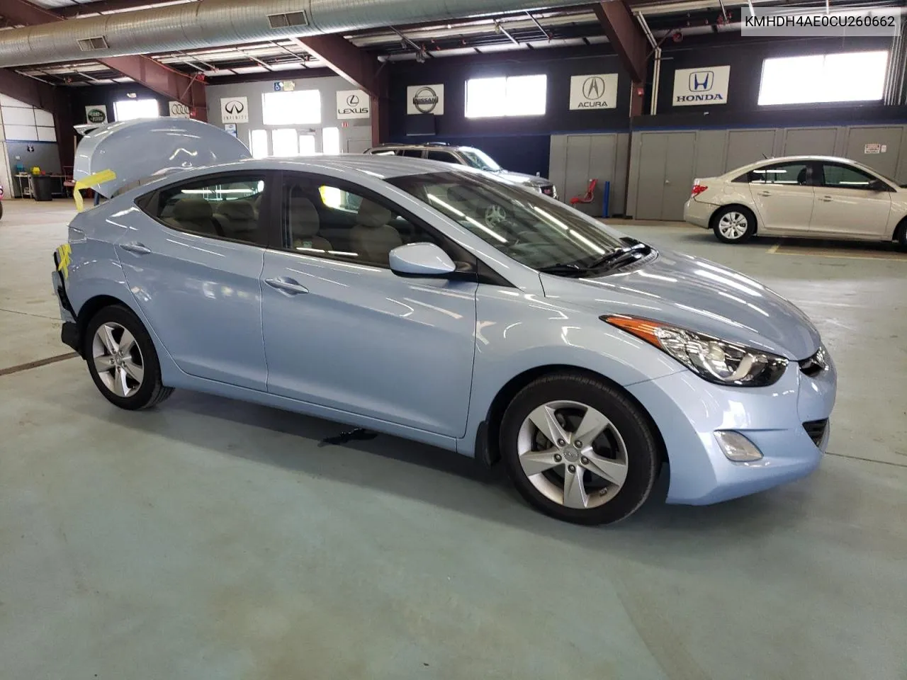 2012 Hyundai Elantra Gls VIN: KMHDH4AE0CU260662 Lot: 74715044