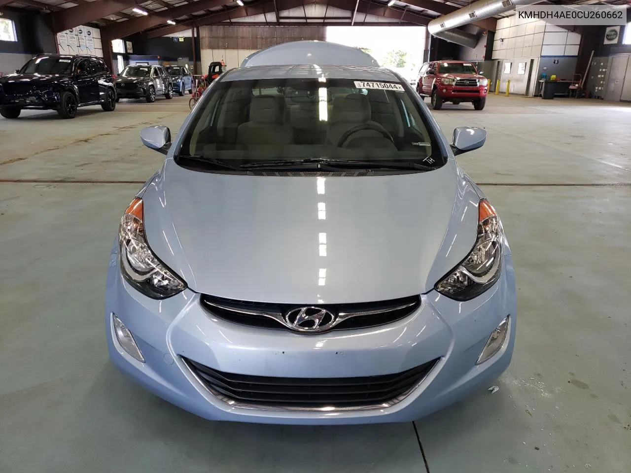 2012 Hyundai Elantra Gls VIN: KMHDH4AE0CU260662 Lot: 74715044