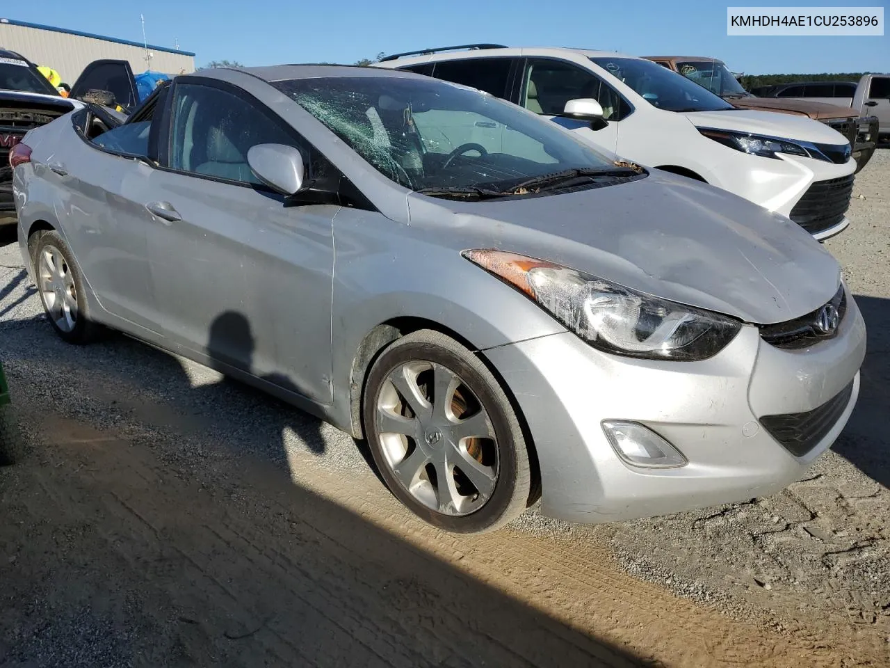 2012 Hyundai Elantra Gls VIN: KMHDH4AE1CU253896 Lot: 74758014