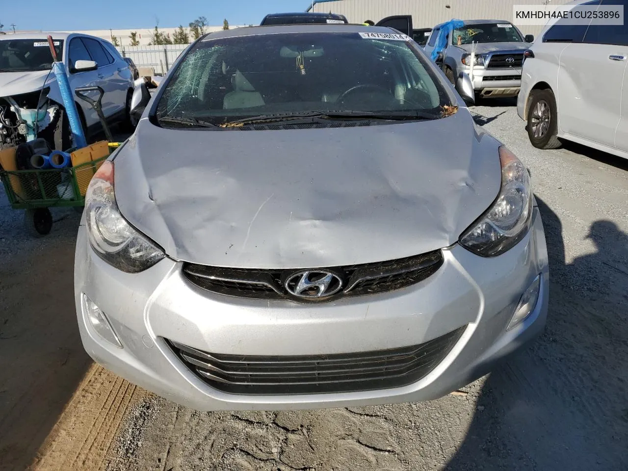 KMHDH4AE1CU253896 2012 Hyundai Elantra Gls