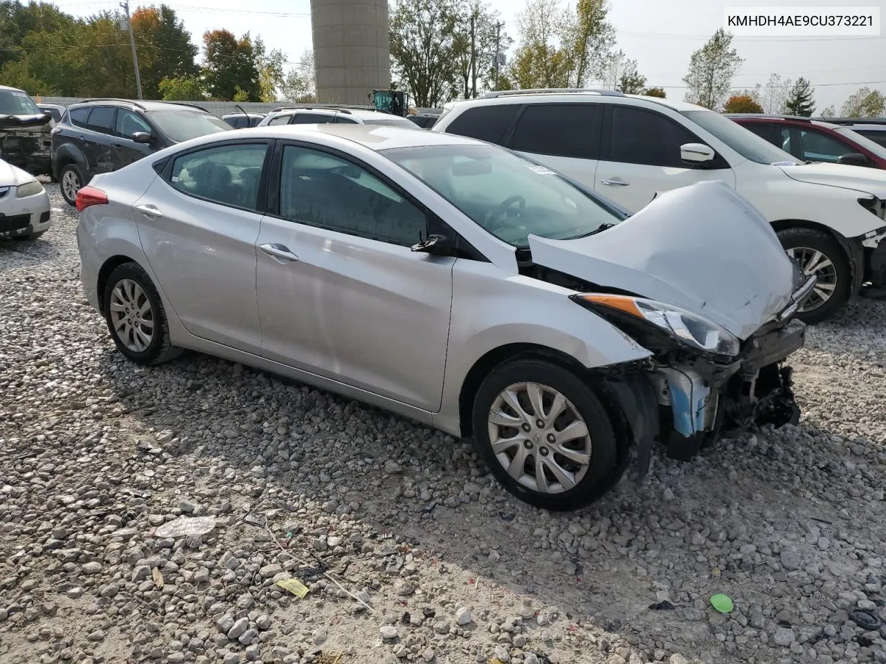 2012 Hyundai Elantra Gls VIN: KMHDH4AE9CU373221 Lot: 75727814