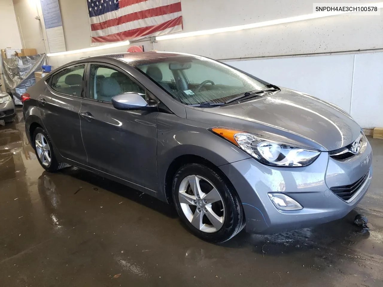 2012 Hyundai Elantra Gls VIN: 5NPDH4AE3CH100578 Lot: 75742094