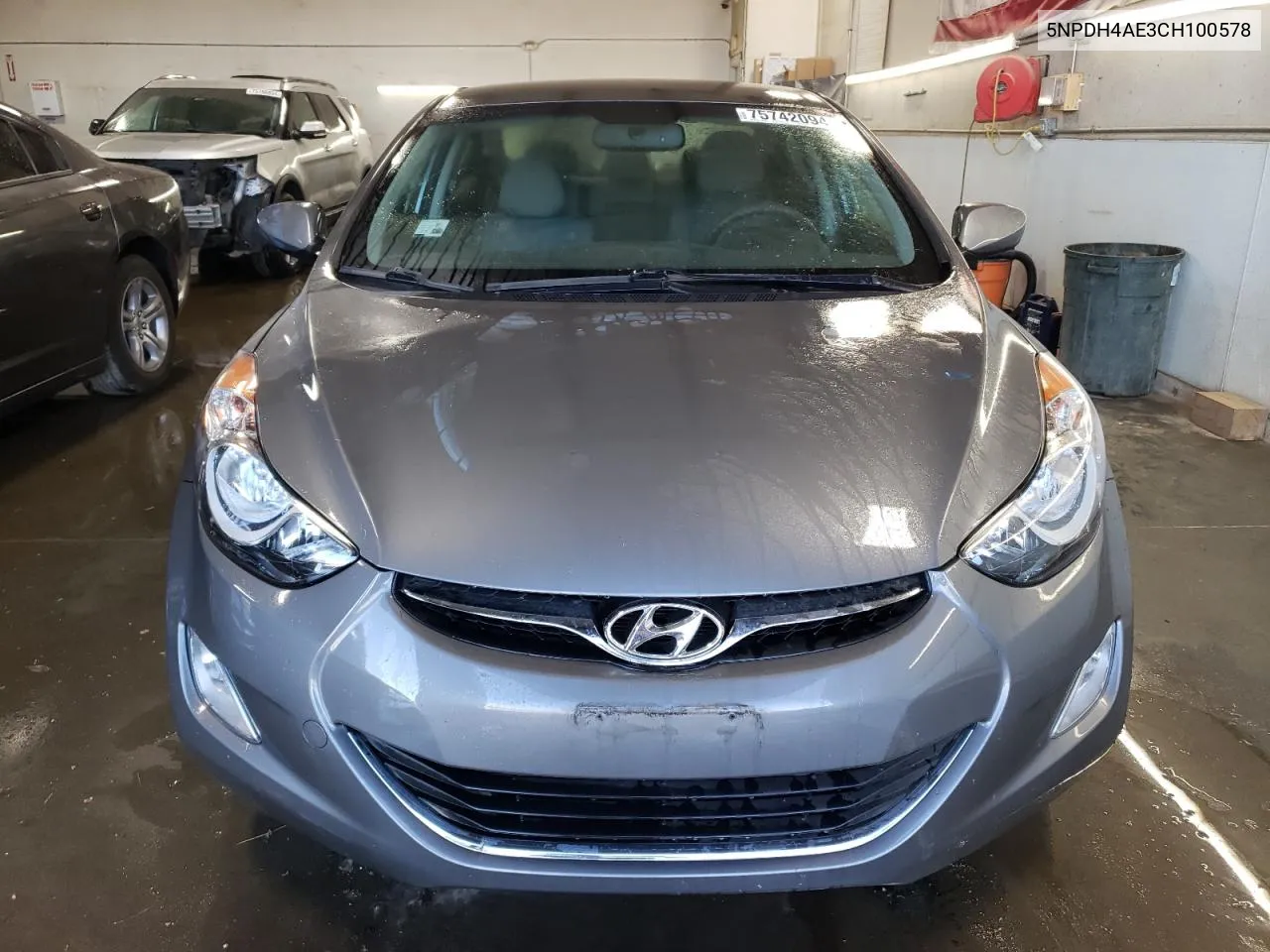 2012 Hyundai Elantra Gls VIN: 5NPDH4AE3CH100578 Lot: 75742094