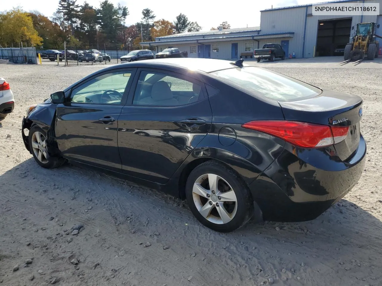 2012 Hyundai Elantra Gls VIN: 5NPDH4AE1CH118612 Lot: 75851014