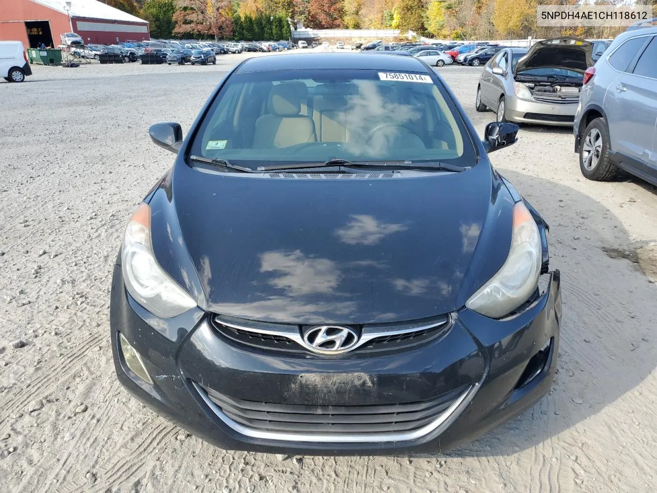 5NPDH4AE1CH118612 2012 Hyundai Elantra Gls