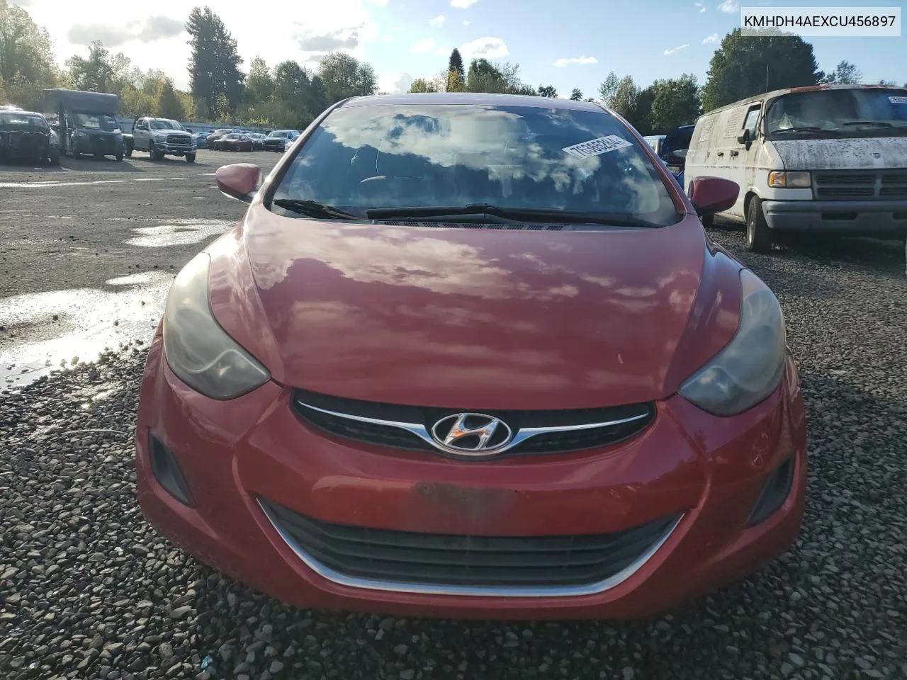 2012 Hyundai Elantra Gls VIN: KMHDH4AEXCU456897 Lot: 76365284