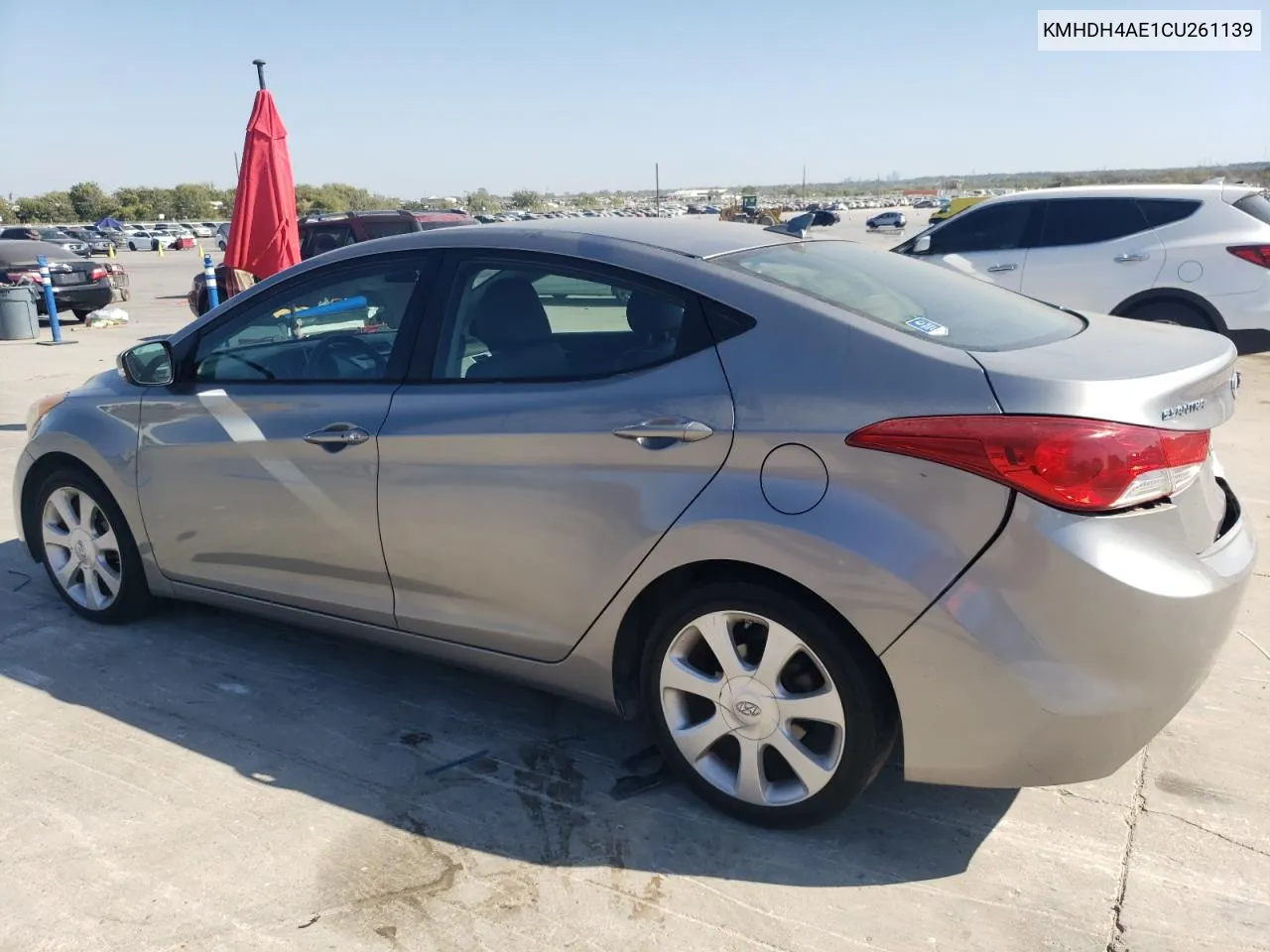 2012 Hyundai Elantra Gls VIN: KMHDH4AE1CU261139 Lot: 76394234