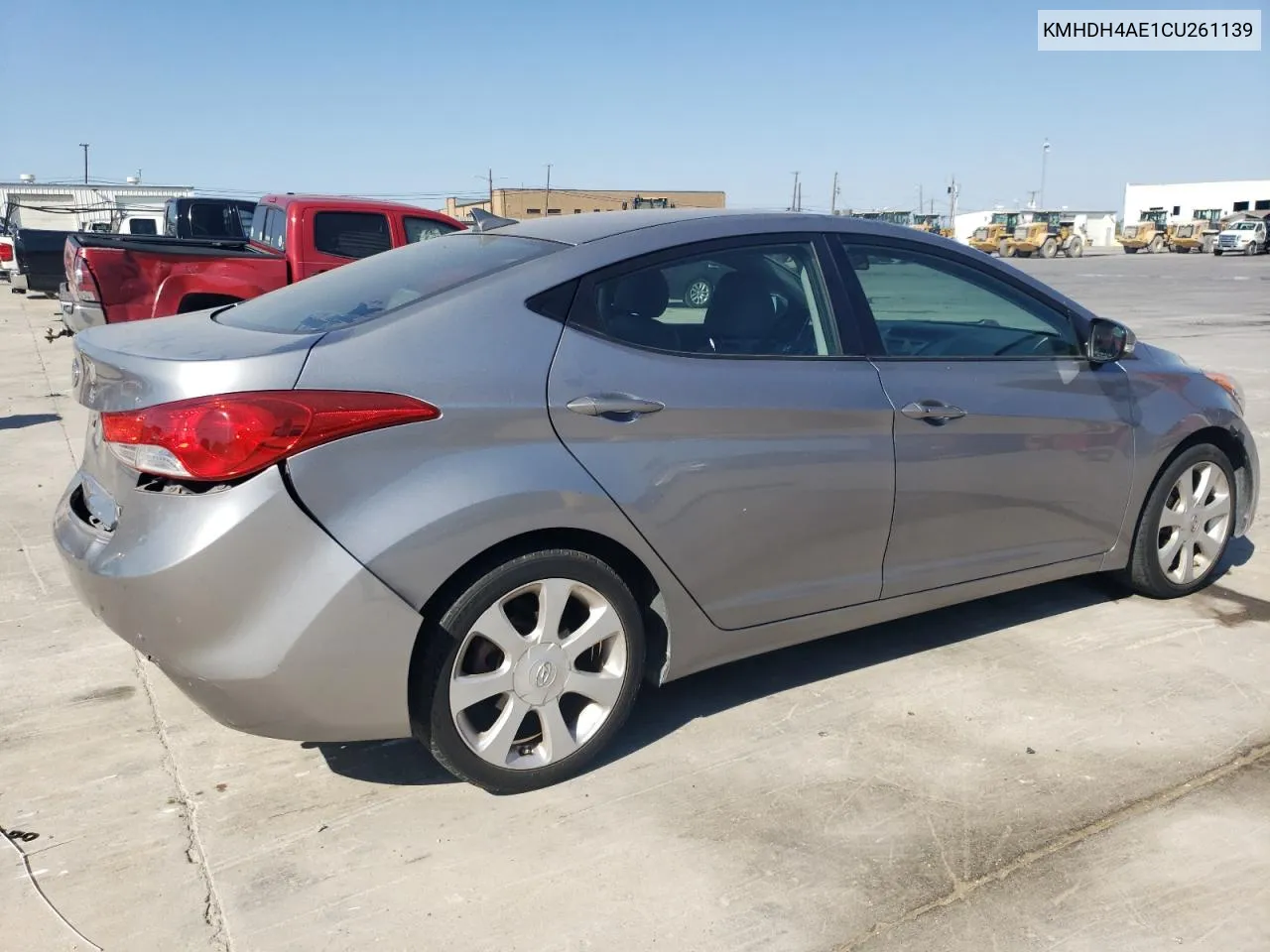 2012 Hyundai Elantra Gls VIN: KMHDH4AE1CU261139 Lot: 76394234