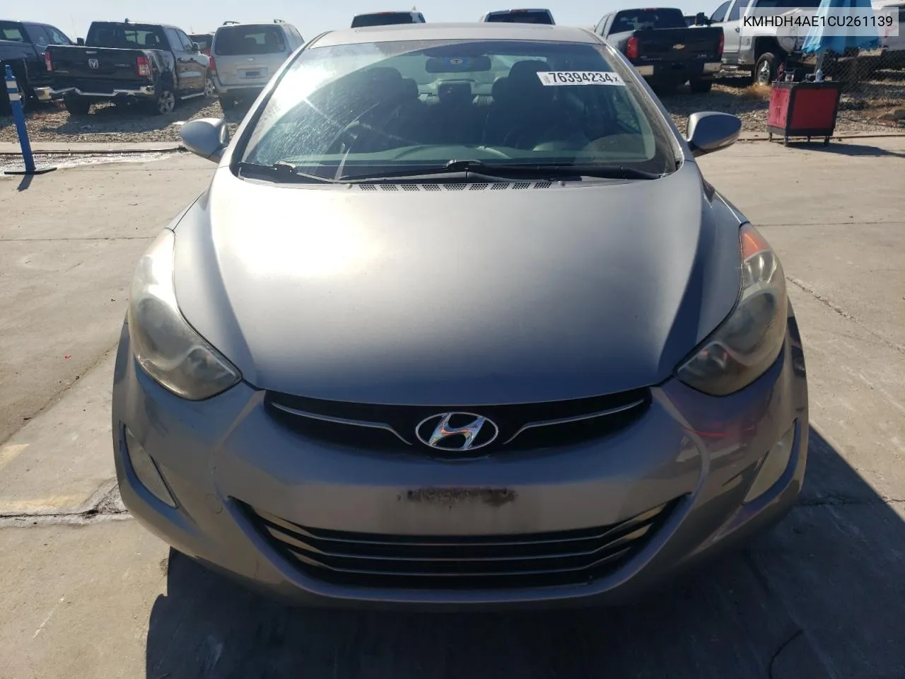 2012 Hyundai Elantra Gls VIN: KMHDH4AE1CU261139 Lot: 76394234