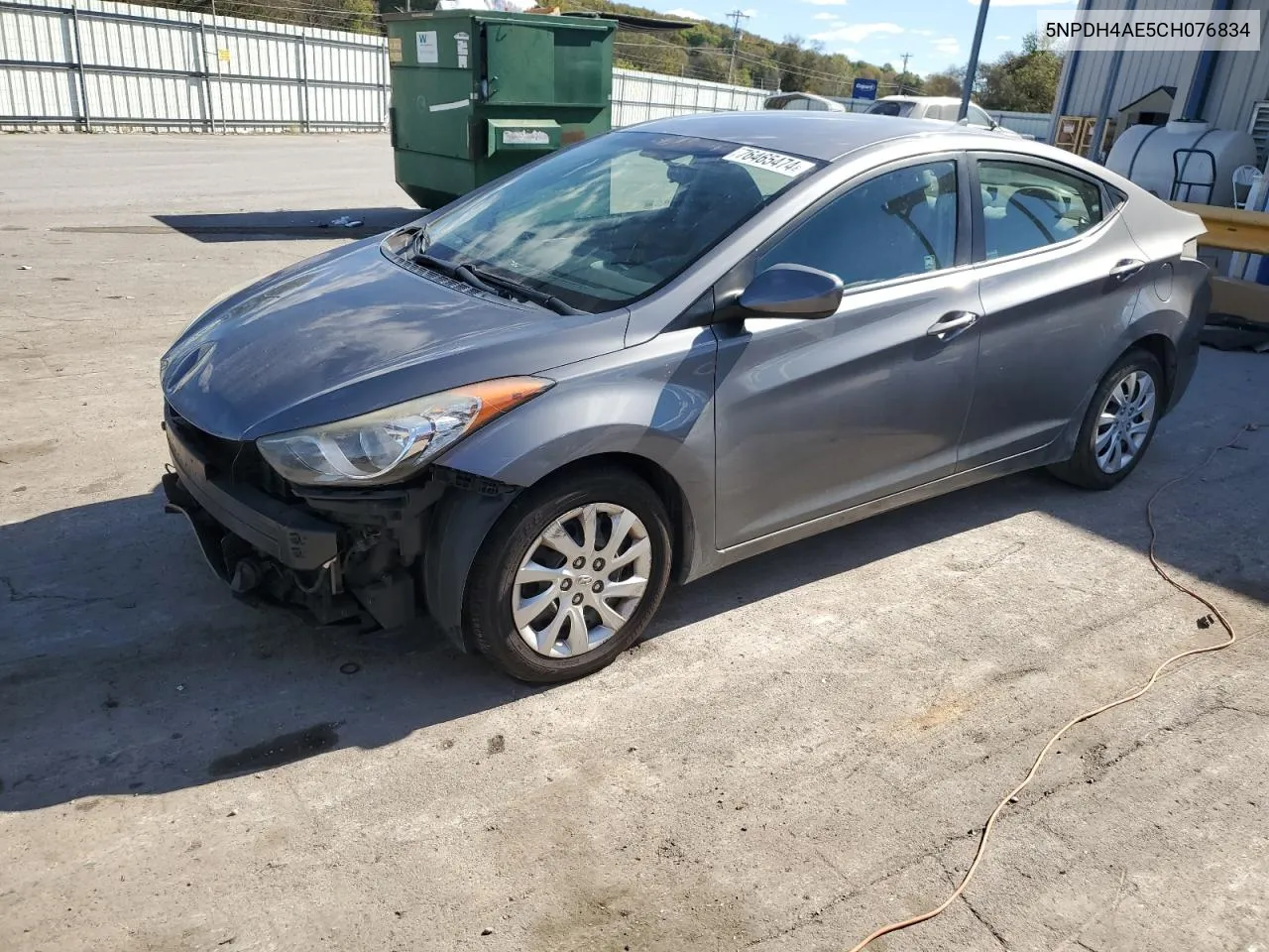 5NPDH4AE5CH076834 2012 Hyundai Elantra Gls