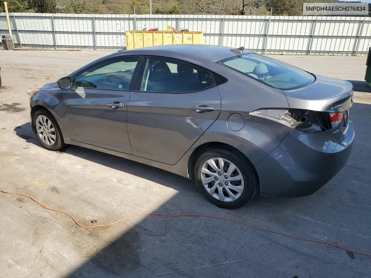 5NPDH4AE5CH076834 2012 Hyundai Elantra Gls