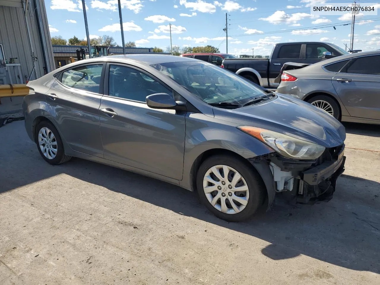 2012 Hyundai Elantra Gls VIN: 5NPDH4AE5CH076834 Lot: 76465474