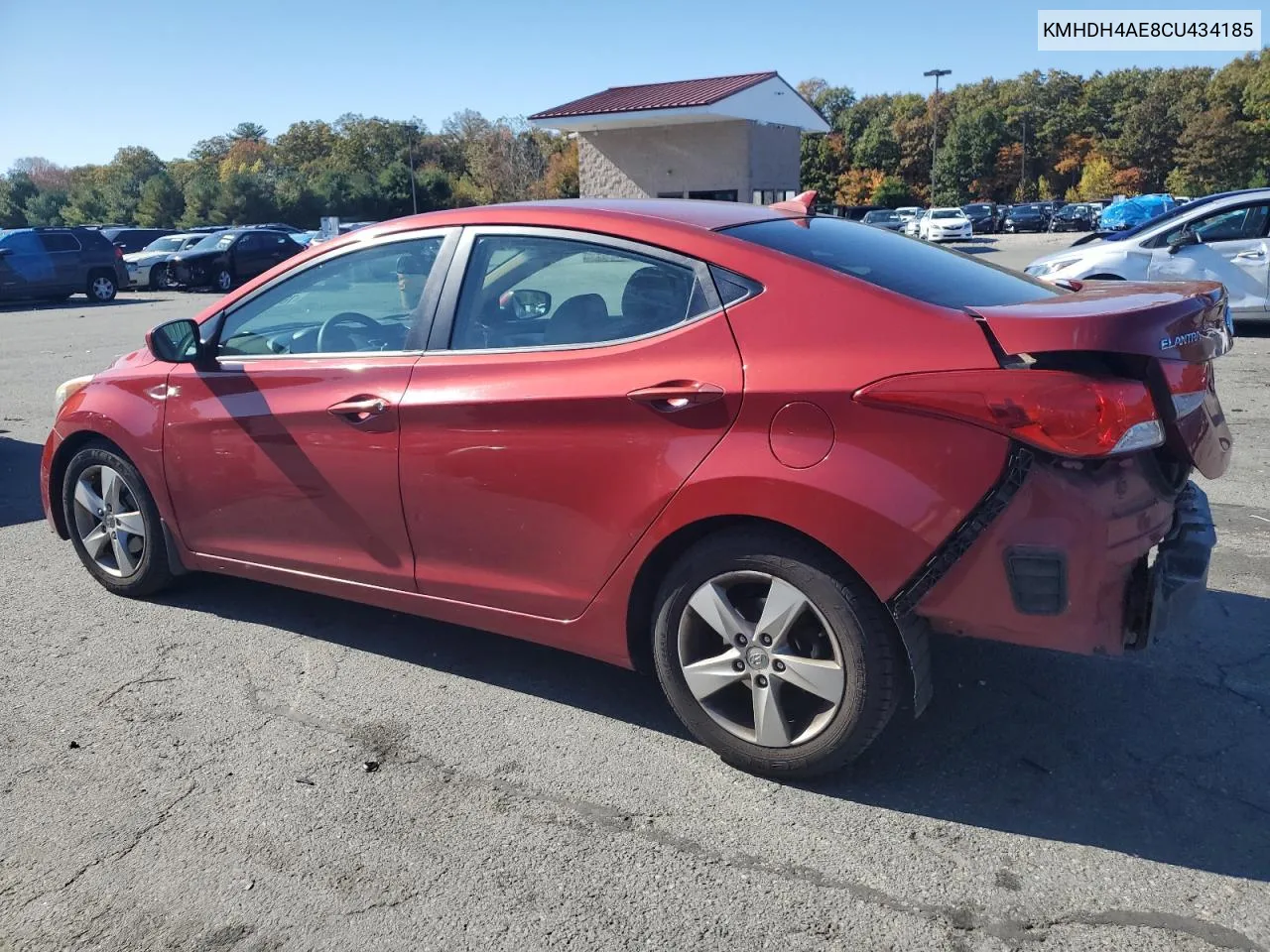 2012 Hyundai Elantra Gls VIN: KMHDH4AE8CU434185 Lot: 76472464