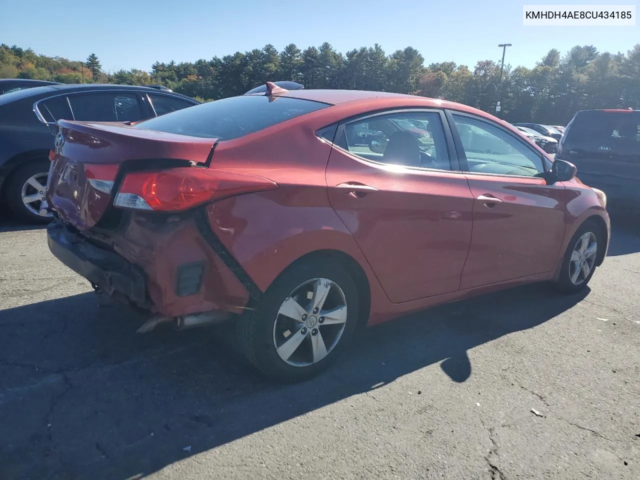 KMHDH4AE8CU434185 2012 Hyundai Elantra Gls