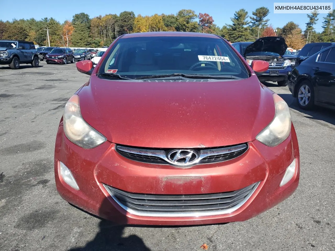 2012 Hyundai Elantra Gls VIN: KMHDH4AE8CU434185 Lot: 76472464