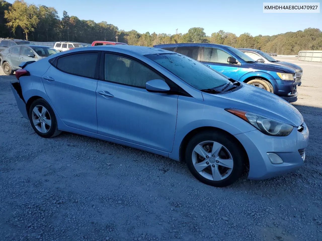 KMHDH4AE8CU470927 2012 Hyundai Elantra Gls