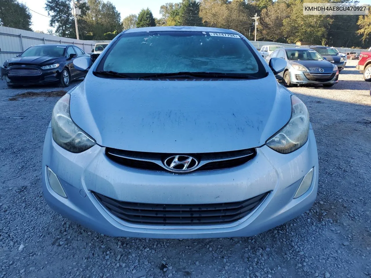 2012 Hyundai Elantra Gls VIN: KMHDH4AE8CU470927 Lot: 76747794