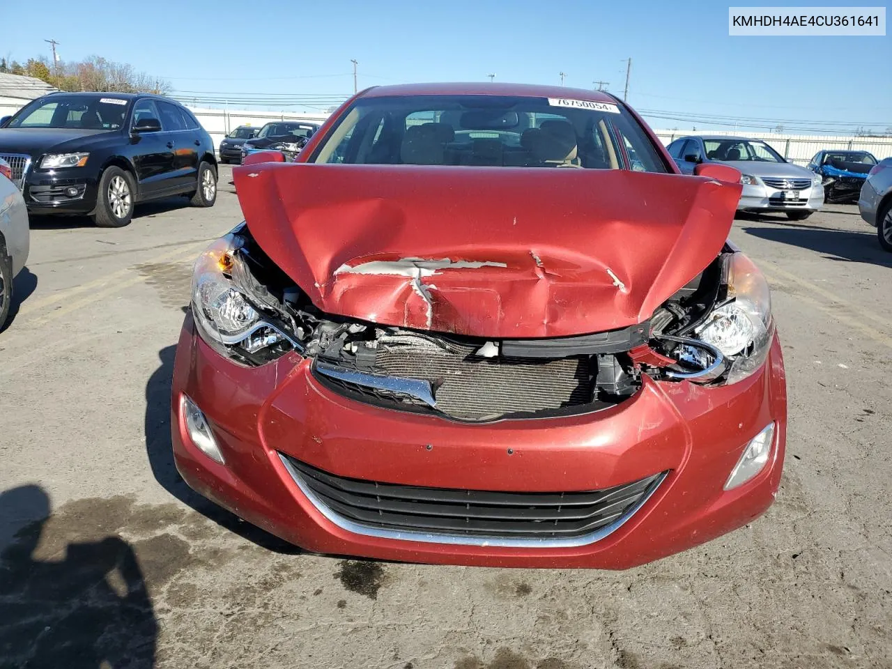 KMHDH4AE4CU361641 2012 Hyundai Elantra Gls