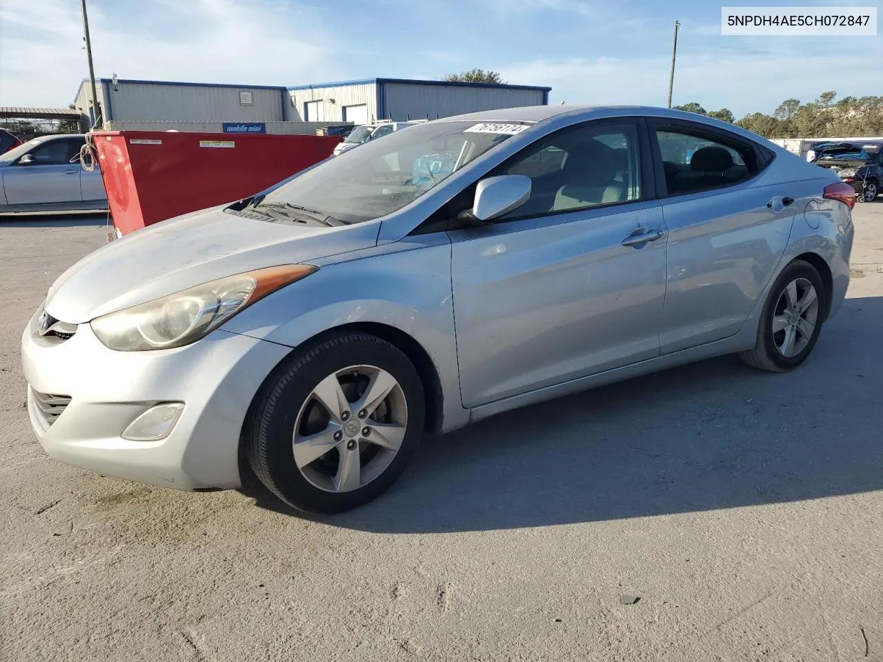 5NPDH4AE5CH072847 2012 Hyundai Elantra Gls