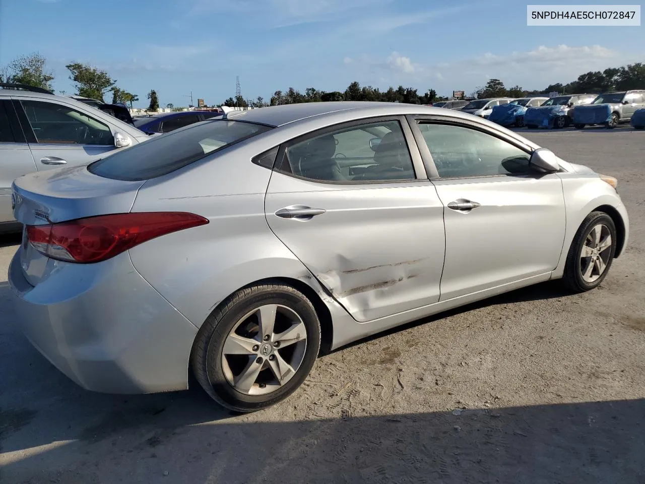 2012 Hyundai Elantra Gls VIN: 5NPDH4AE5CH072847 Lot: 76756174