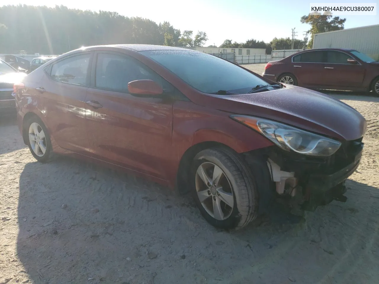 2012 Hyundai Elantra Gls VIN: KMHDH4AE9CU380007 Lot: 76786534