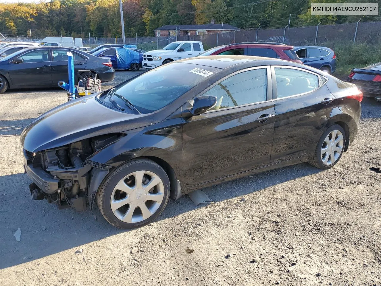 2012 Hyundai Elantra Gls VIN: KMHDH4AE9CU252107 Lot: 76898744