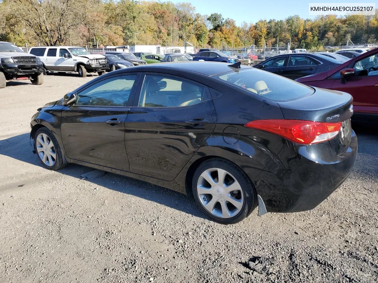 2012 Hyundai Elantra Gls VIN: KMHDH4AE9CU252107 Lot: 76898744