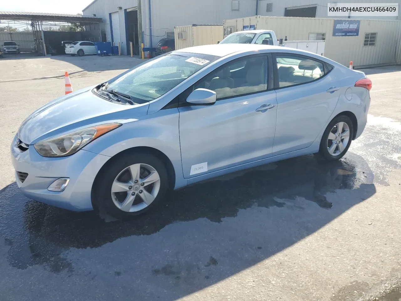 2012 Hyundai Elantra Gls VIN: KMHDH4AEXCU466409 Lot: 77155974