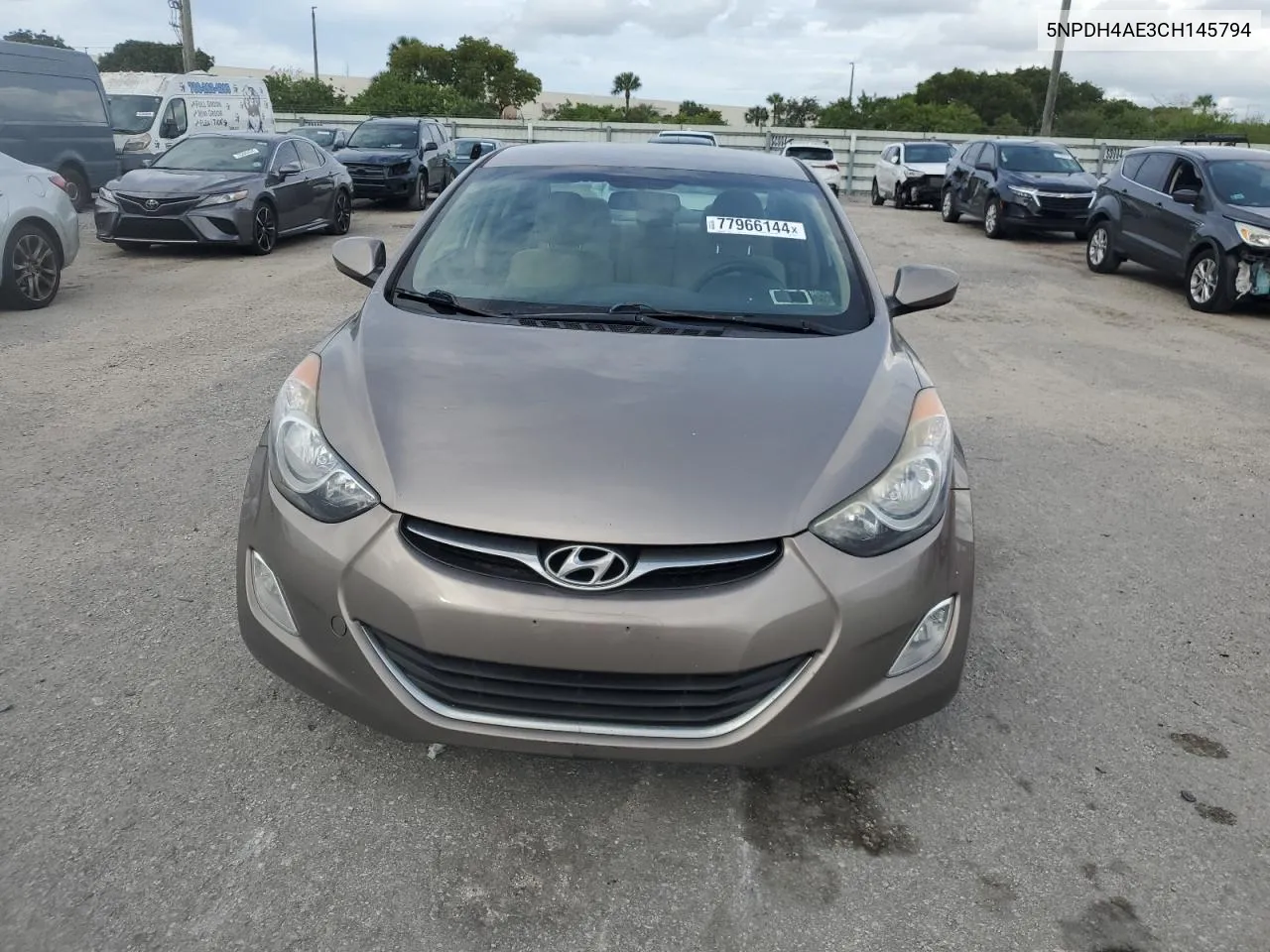 2012 Hyundai Elantra Gls VIN: 5NPDH4AE3CH145794 Lot: 77966144