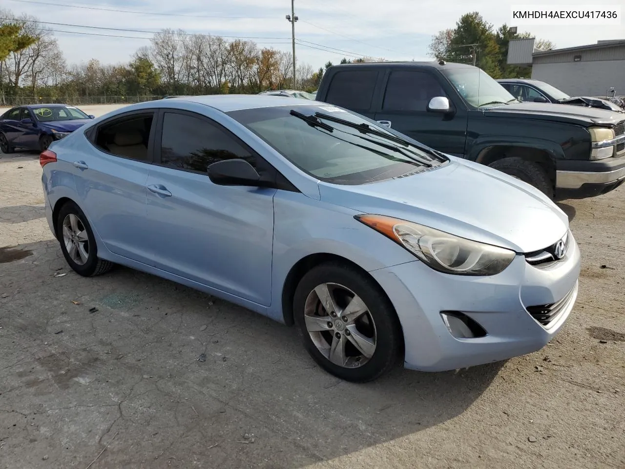 2012 Hyundai Elantra Gls VIN: KMHDH4AEXCU417436 Lot: 78301804