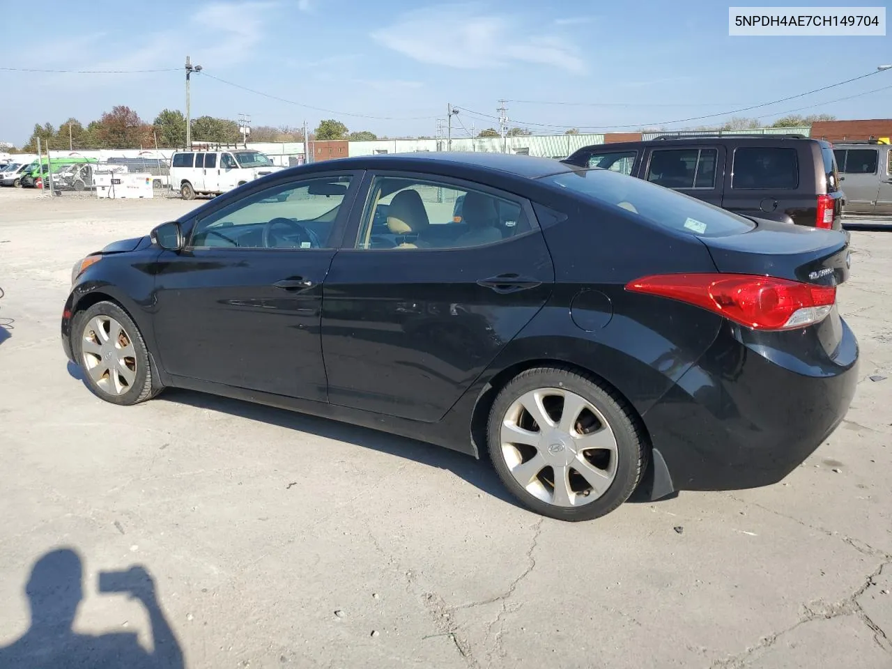 2012 Hyundai Elantra Gls VIN: 5NPDH4AE7CH149704 Lot: 78306974