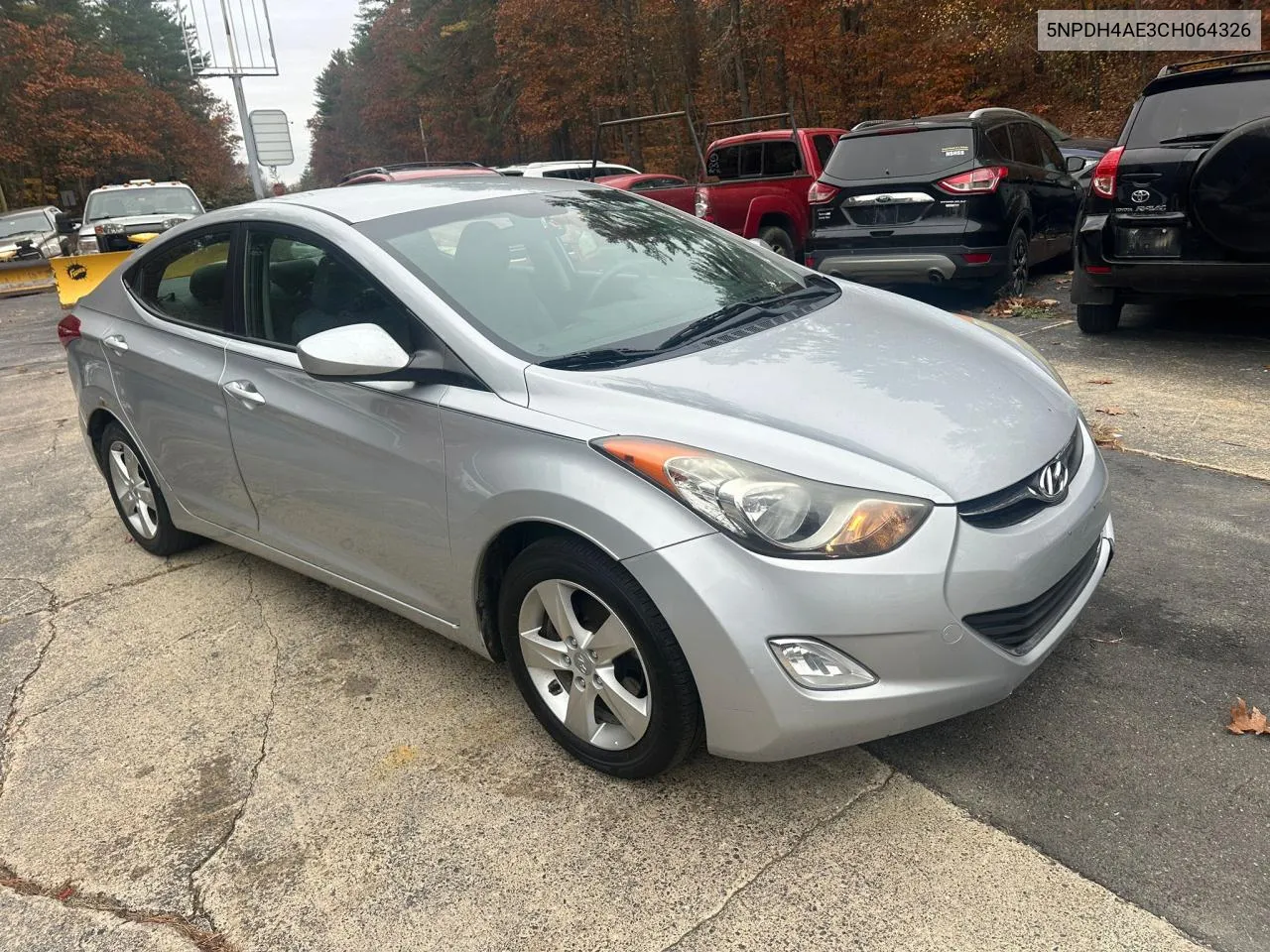 2012 Hyundai Elantra Gls VIN: 5NPDH4AE3CH064326 Lot: 78757834