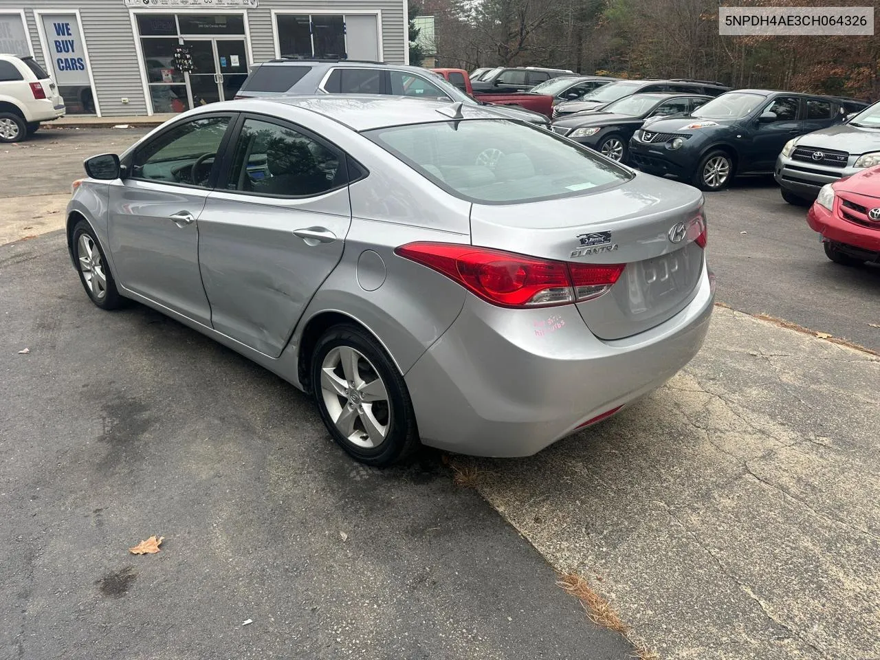 2012 Hyundai Elantra Gls VIN: 5NPDH4AE3CH064326 Lot: 78757834