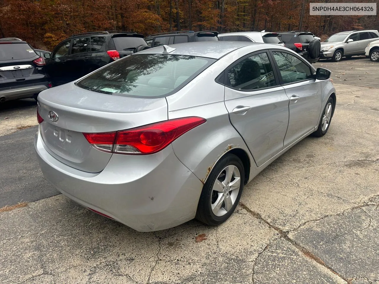 2012 Hyundai Elantra Gls VIN: 5NPDH4AE3CH064326 Lot: 78757834