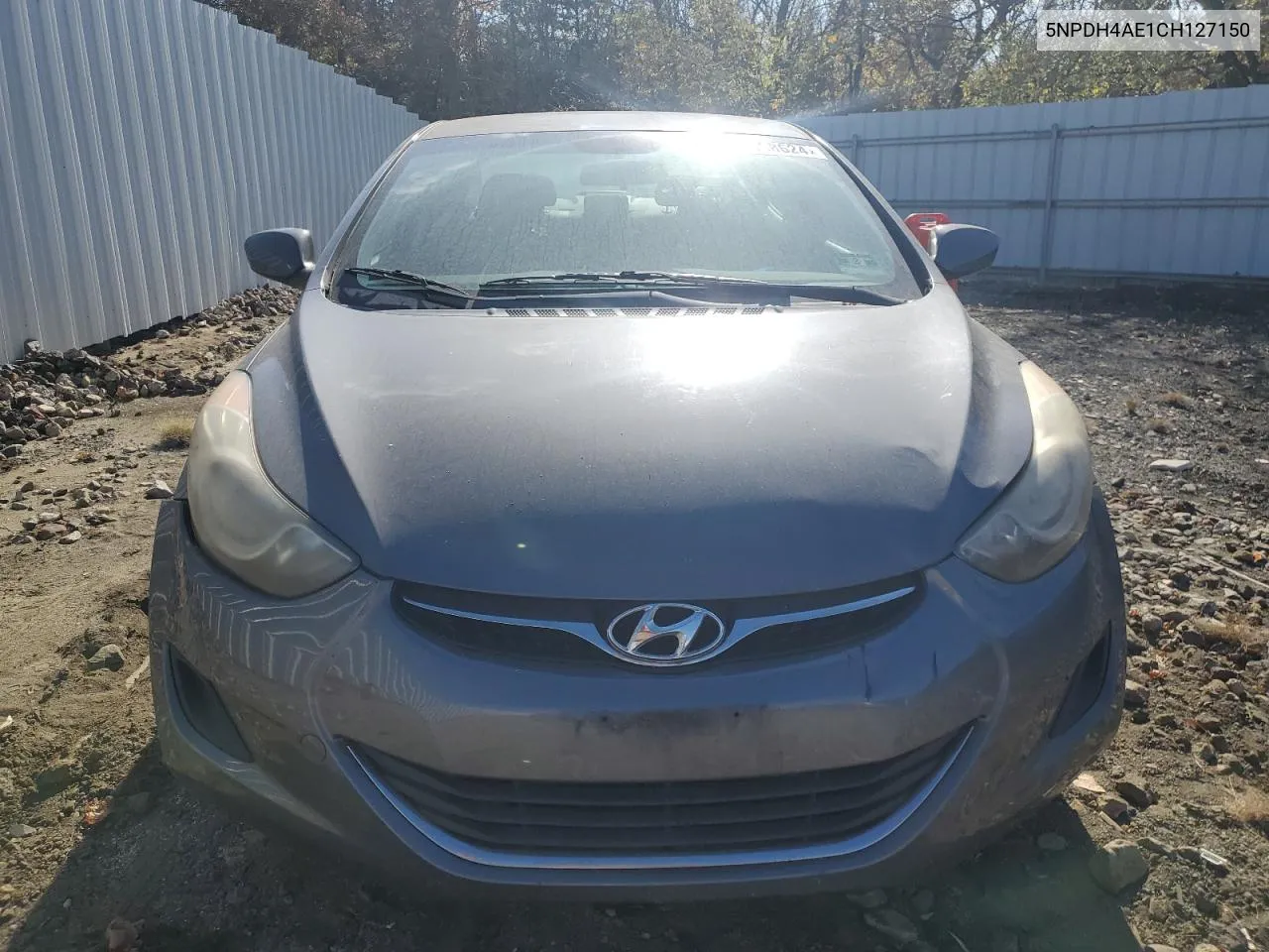 2012 Hyundai Elantra Gls VIN: 5NPDH4AE1CH127150 Lot: 78868624