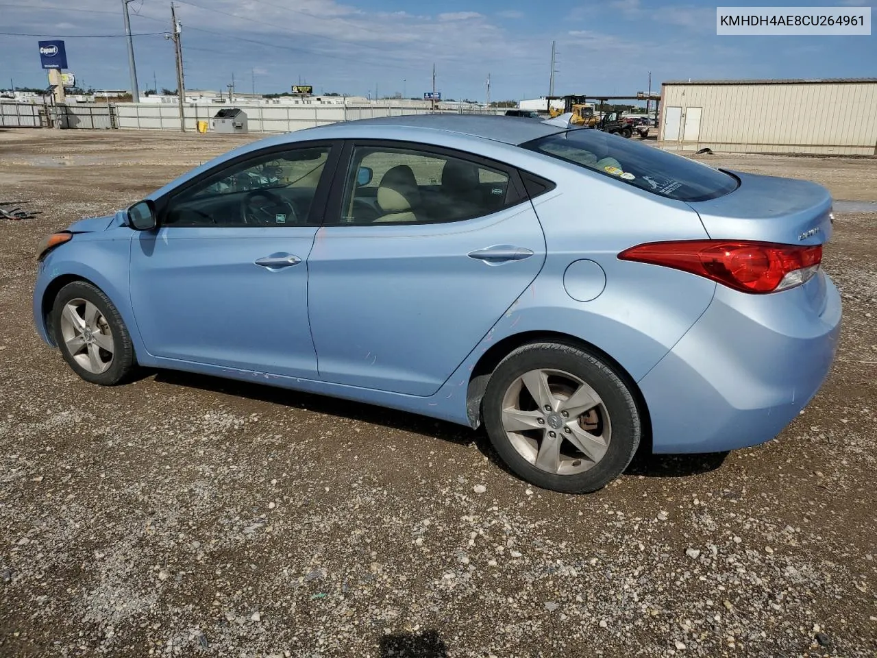 2012 Hyundai Elantra Gls VIN: KMHDH4AE8CU264961 Lot: 78891174