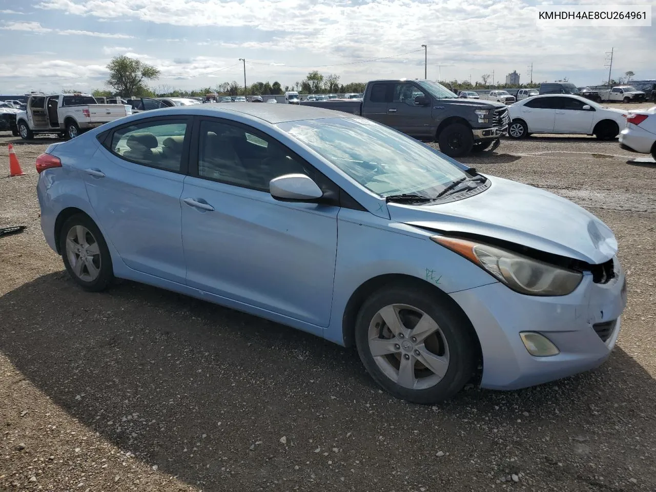 2012 Hyundai Elantra Gls VIN: KMHDH4AE8CU264961 Lot: 78891174