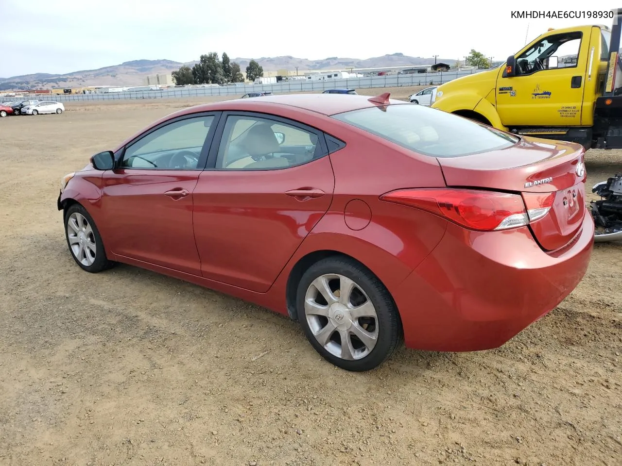 2012 Hyundai Elantra Gls VIN: KMHDH4AE6CU198930 Lot: 79031804