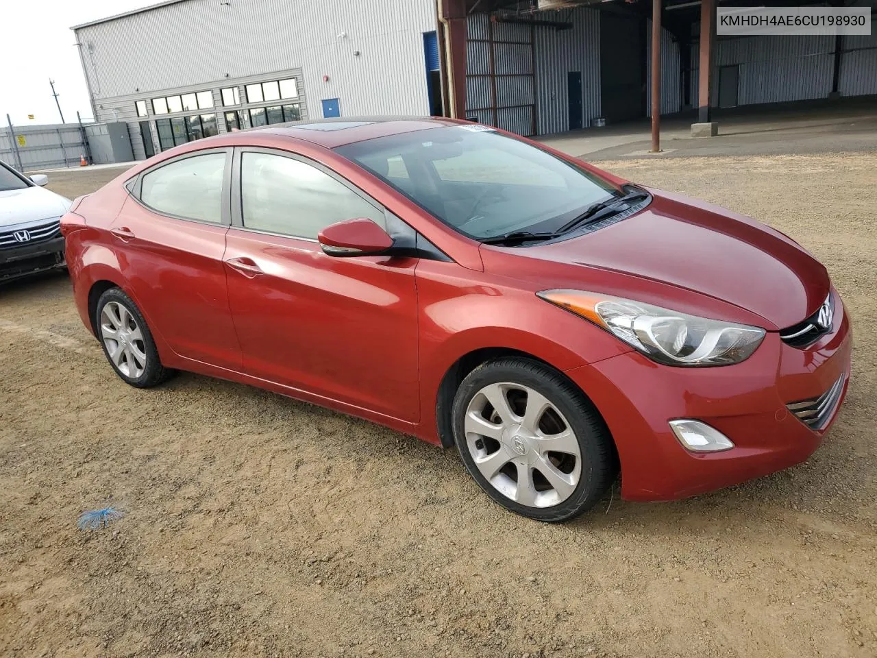 2012 Hyundai Elantra Gls VIN: KMHDH4AE6CU198930 Lot: 79031804