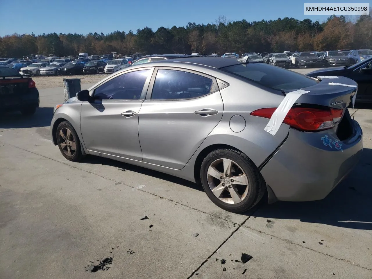 2012 Hyundai Elantra Gls VIN: KMHDH4AE1CU350998 Lot: 79421443