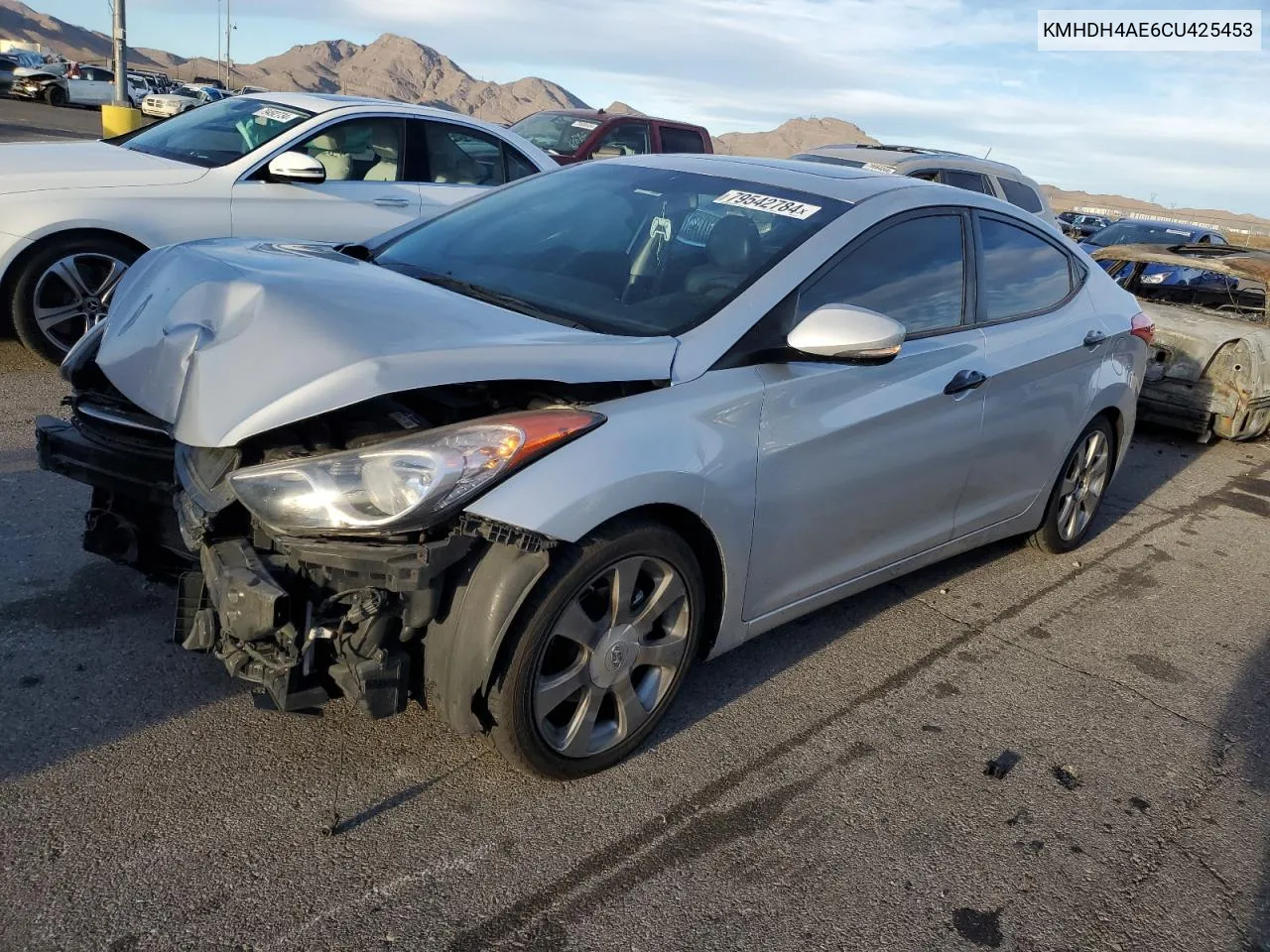 2012 Hyundai Elantra Gls VIN: KMHDH4AE6CU425453 Lot: 79542784