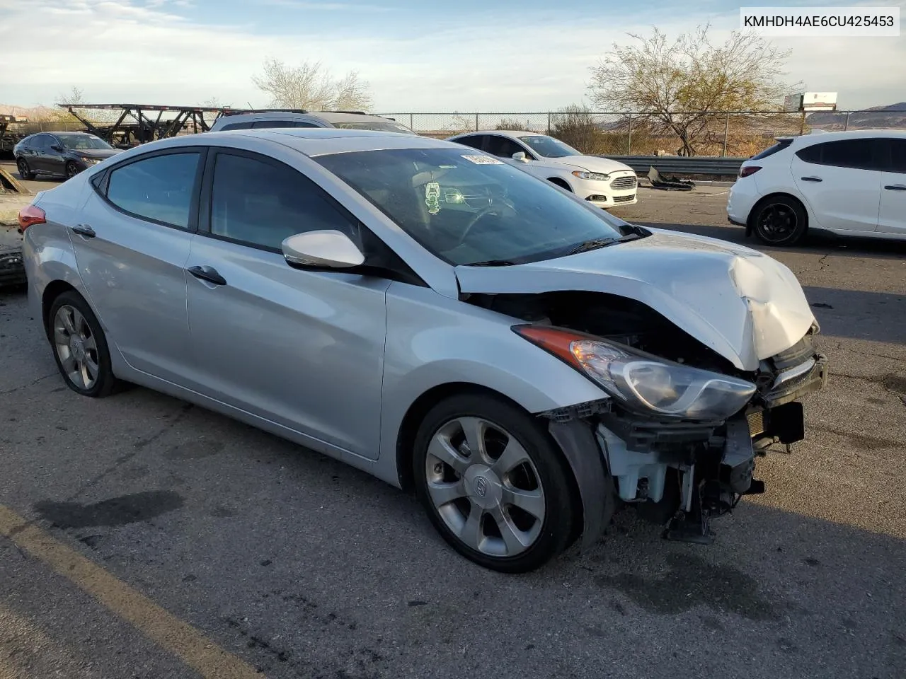 2012 Hyundai Elantra Gls VIN: KMHDH4AE6CU425453 Lot: 79542784