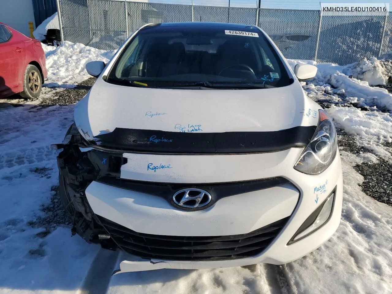 2013 Hyundai Elantra Gt VIN: KMHD35LE4DU100416 Lot: 42639174