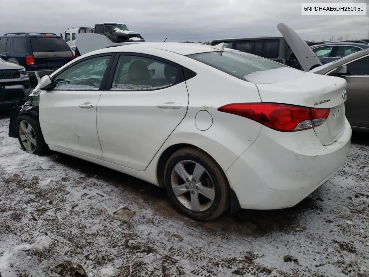 2013 Hyundai Elantra Gls VIN: 5NPDH4AE6DH260150 Lot: 44607063