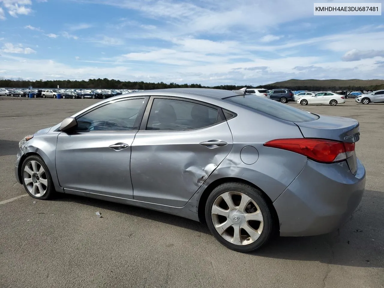 2013 Hyundai Elantra Gls VIN: KMHDH4AE3DU687481 Lot: 47437474