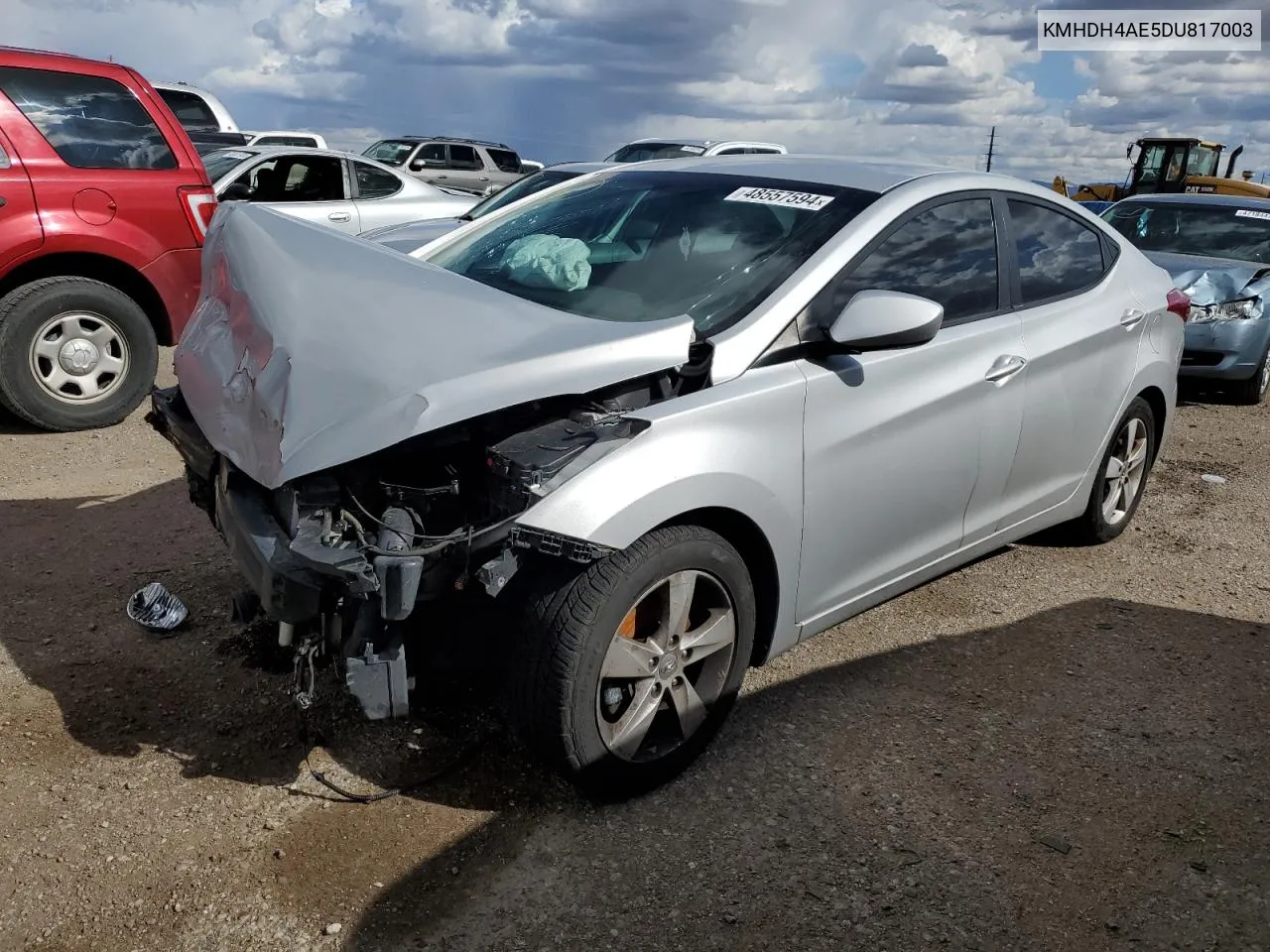 2013 Hyundai Elantra Gls VIN: KMHDH4AE5DU817003 Lot: 48557594